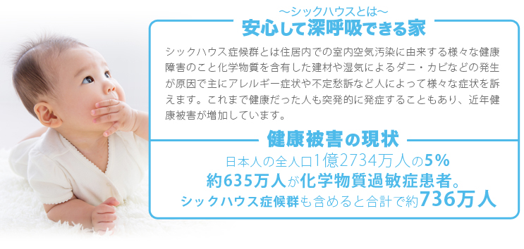 安心して深呼吸できる家~シックハウスとは~